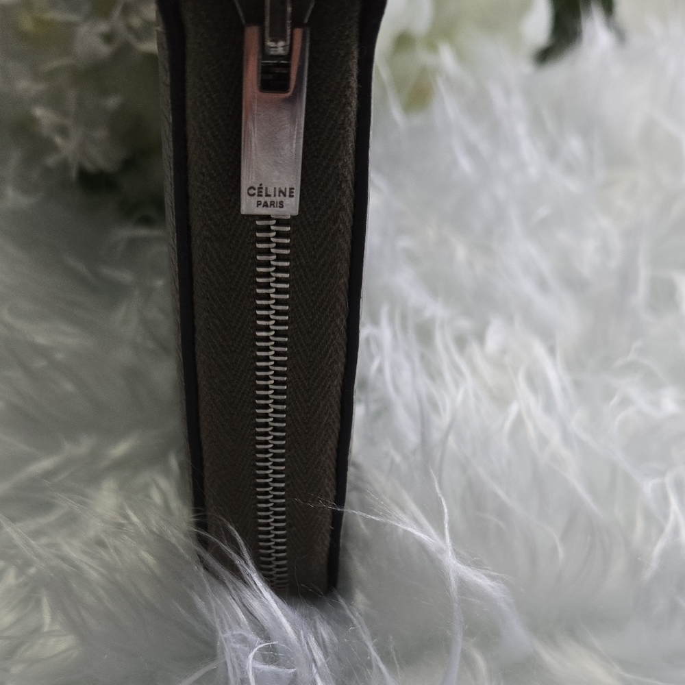 Celine Dark Brown Leather Wallet - Picture 4 of 14